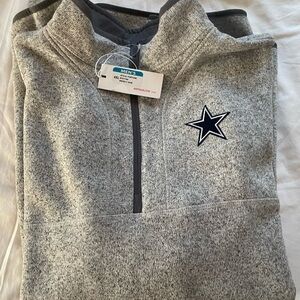 Dallas Cowboys
Antigua Gray Quarter-Zip Jacket with Star Logo